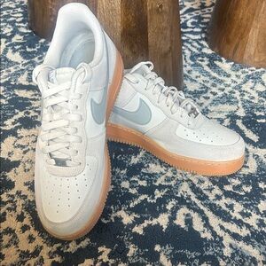 Nike White and Gray Men's Shoes